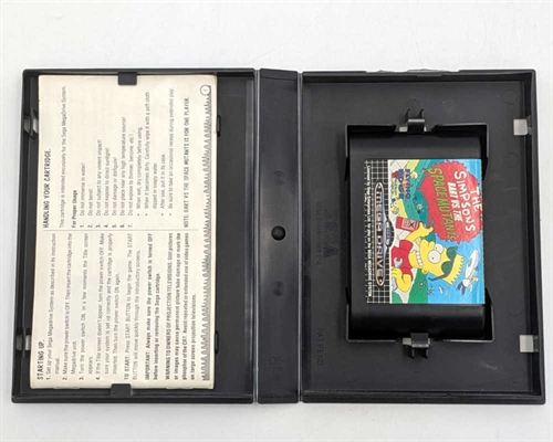 The Simpsons - Bart vs The Space Mutants - Komplet I Æske - Sega Mega Drive Spil (B Grade) (Genbrug)